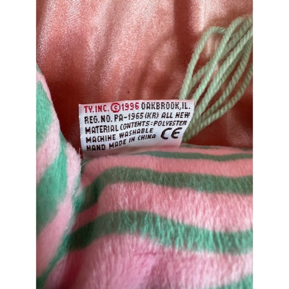 TY Beanie Baby - ZULU-ZEBRA - 1996 - Original owner, PVC Pellets - Picture 4 of 5